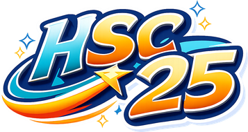 hsc 25 গোলাপি নীল লোগো